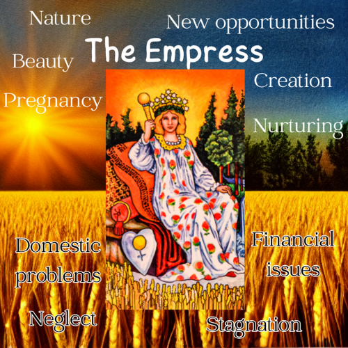 The Empress, Empress Card, Empress Keywords, Empress Flashcard, Empress Overview, Empress